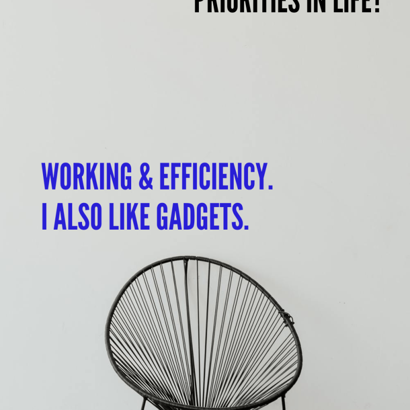 What are my priorities in&nbsp;life?